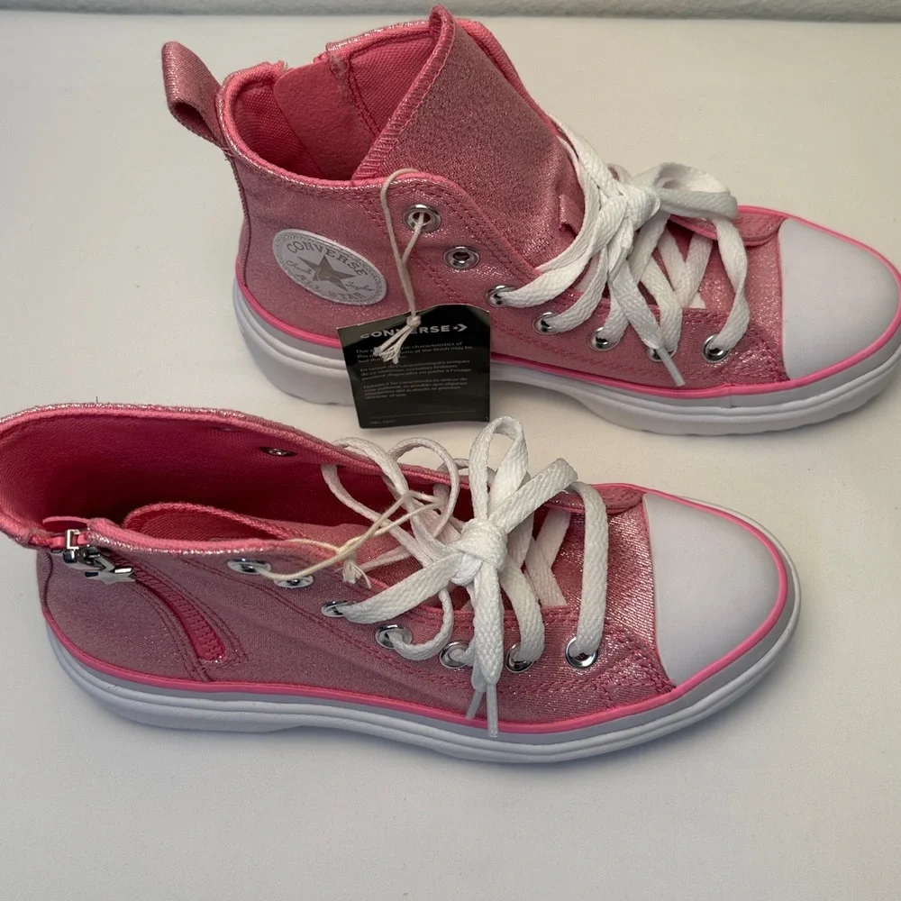 CONVERSE Chuck Taylor All Star Lugged Lift‎ Platform Prism Glitter size 3.5 girl